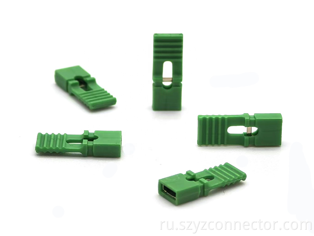 2.54mm Pitch Mini Jumper Bronze Half Gold Green OPEN Type H:13.5mm 1*2P